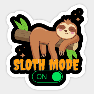 Sloth mode on Sticker